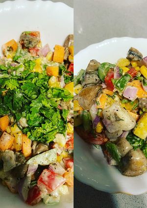 A picture of Mushroom salad.