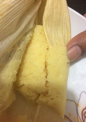 Una foto de Tamales canarios