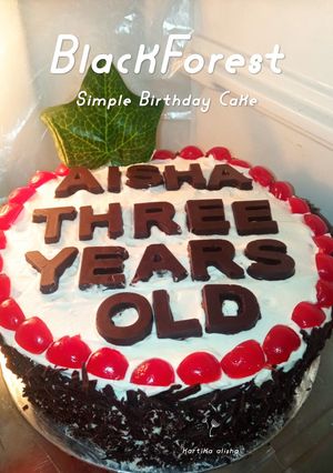 Foto resep Blackforest Birthday Cake