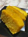 Budín de maíz, naranja y piña