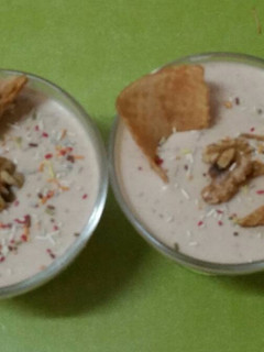 Una foto de Mousse de nueces