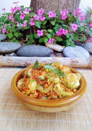 Una foto de Berenjenas al escabeche con sal marina