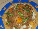 Brown spaghetti