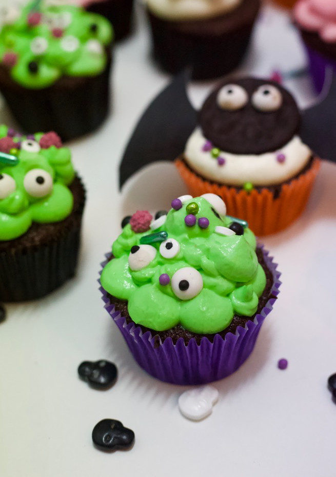 Una foto de Cupcakes decorados de Halloween 🎃