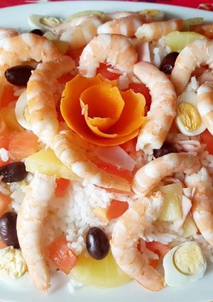 Una foto de Ensalada de arroz caprichosa