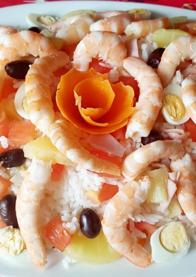 Una foto de Ensalada de arroz caprichosa