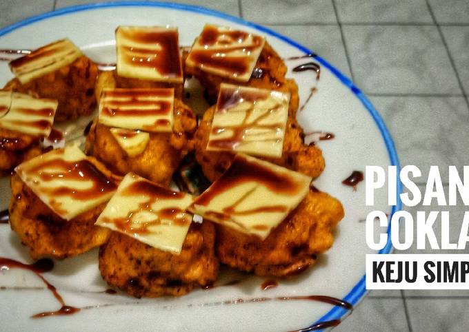 Pisang coklat keju simple