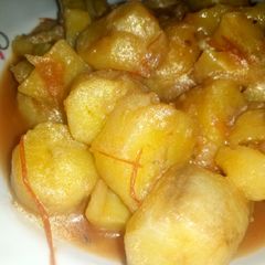 A picture of Banana stew# vegetable contest.