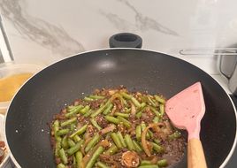 Tumis Buncis Daging Cincang