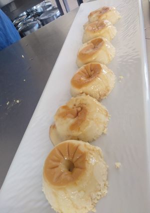 Una foto de Flan de coco