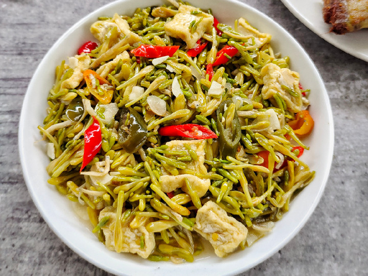 Resep 443. Tumis Bunga Pepaya yang Enak Banget