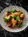 Golden Sesame Tofu & Broccoli