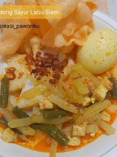 Foto resep Ketupat Sayur Labu Siam