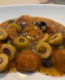 Salsa de tomatitos cherry con aceitunas y alcaparras