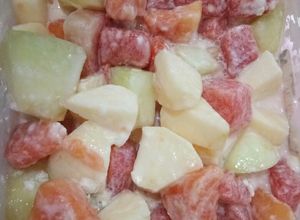 Foto resep Salad buah praktis (kin fresh milk yogurt)