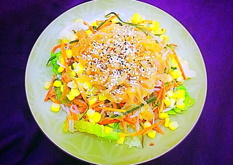 Salad Ubur-Ubur AKA Chuka Kurage AKA Jellyfish Salad AKA Haepari Naengchae AKA Shanghai Salad