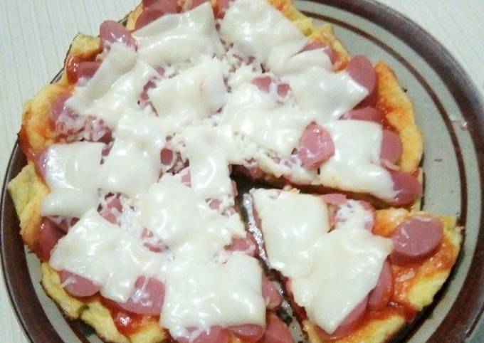 Bagaimana cara buat Pizza roti tawar  enak