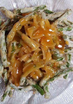 Foto resep Buncis krispi siram saus asam manis yahooood...