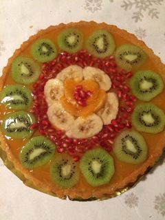Trópusi gyümölcstorta recept fotója