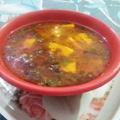 A picture of Matar paneer.