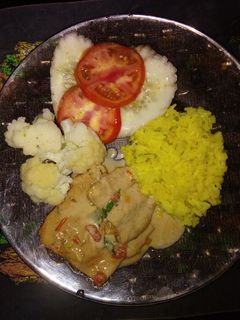 Una foto de Filete de pescado con leche de coco