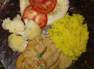 Una foto de Filete de pescado con leche de coco