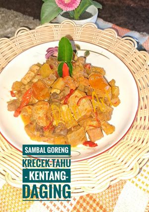 Foto resep Sambal Goreng Krecek-Tahu- Kentang - Daging