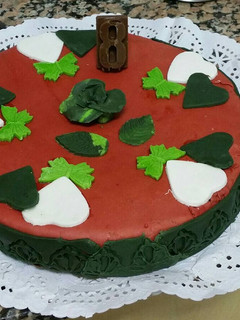 Una foto de Es un pastel de cumple de mi nieta