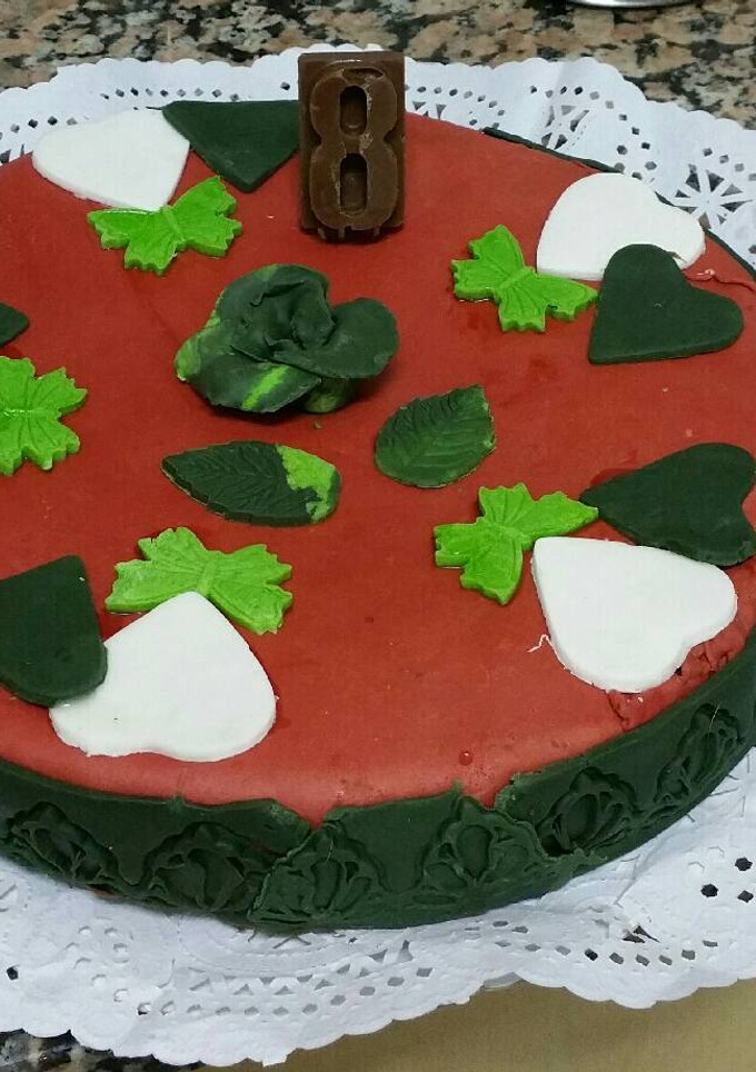 Una foto de Es un pastel de cumple de mi nieta