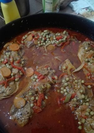 Una foto de Chuletas de cerdo al disco