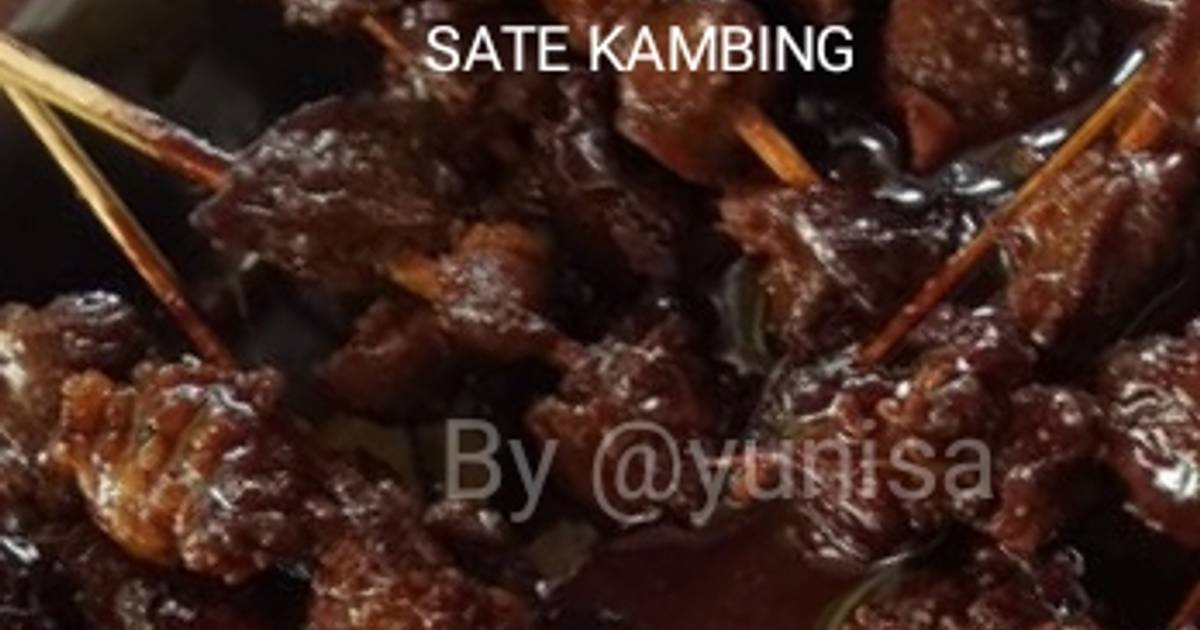 883 resep  sate kambing  enak dan sederhana Cookpad