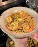 Garlic Shrimp Chili Oil Pasta