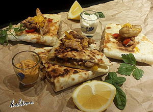 صورة لوصفة ساندوش كاساديا الدجاج