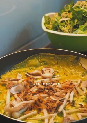 Hình của món Bánh xèo chay.
