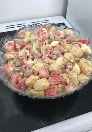 Une photo de Salade piémontaise façon charcuterie