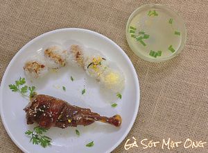 Hình của món Cơm Gà Sốt Mật Ong Cho Bé 1t.