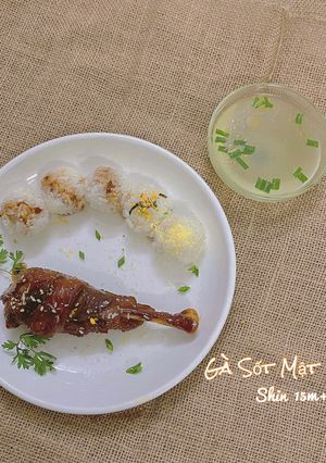 Hình của món Cơm Gà Sốt Mật Ong Cho Bé 1t.