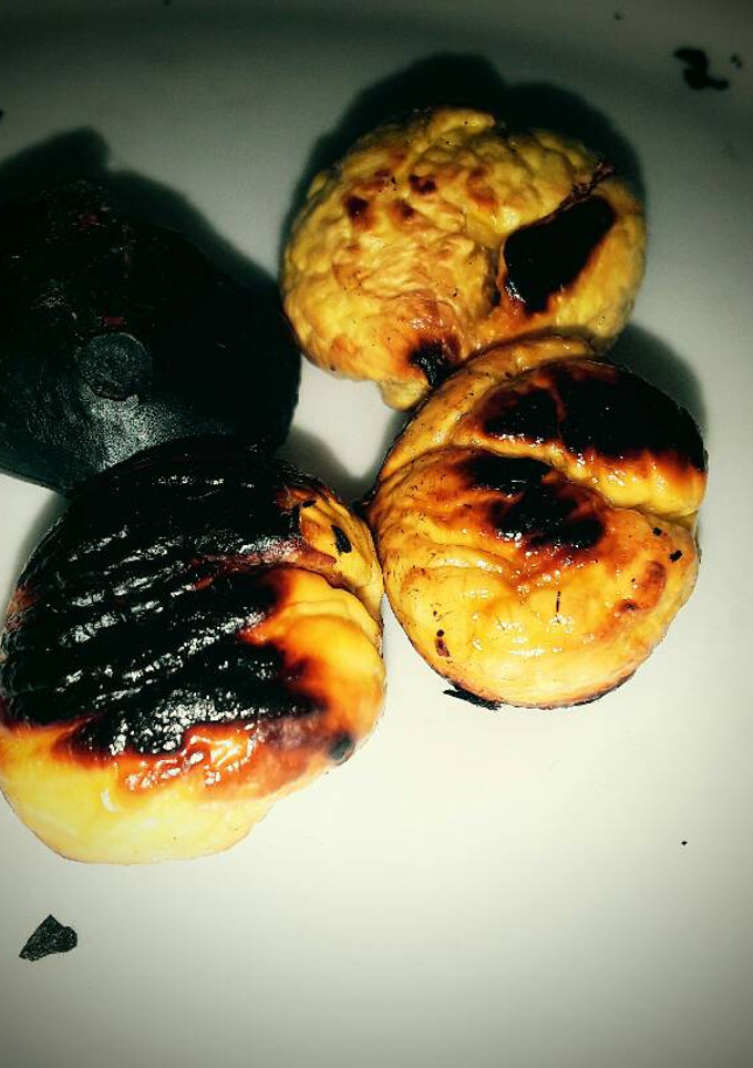 Una foto de Castañas asadas - olla
