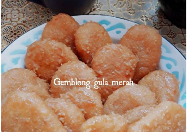 resep cara bikin Gemblong gula merah