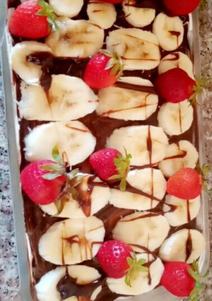 صورة لوصفة تحلية الموز والفراولة