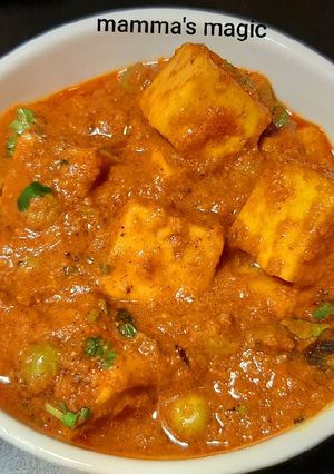 A picture of Matar Paneer Curry Peas Paneer Curry.