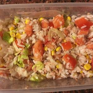 Ensalada rápida y saludable, para una sola persona
