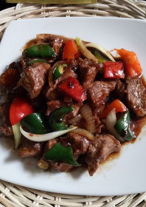 Foto resep Sapi Lada Hitam ala Ridha