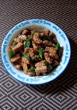 Foto resep Oseng Tempe Lombok Ijo