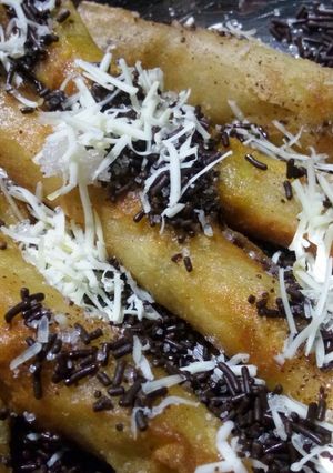 Foto resep Lumpia pisang coklat keju