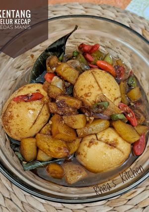 Foto resep Kentang Telur Kecap Pedas Manis