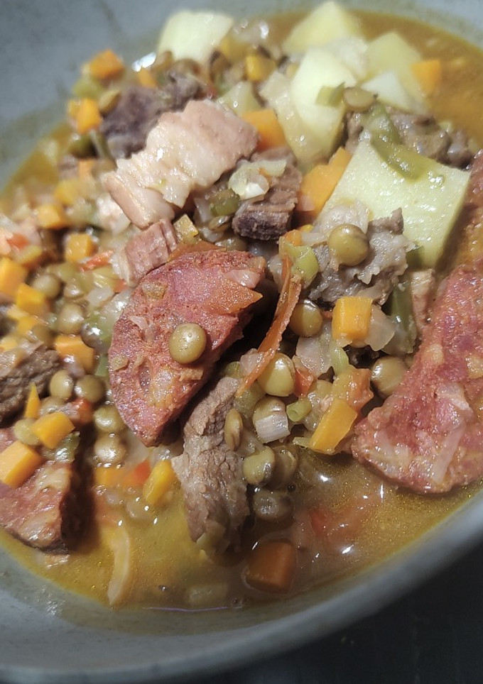 Una foto de Guiso de lentejas