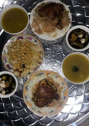 صورة لوصفة دجاج بالحمص 😜