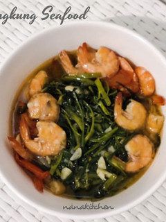 Foto resep Cah Kangkung Seafood