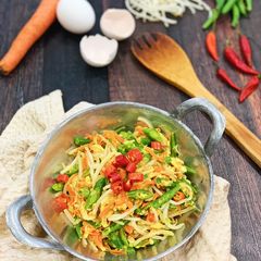 A picture of Orak Arik Sayur (Mixed Vegetables Egg Stir Fry).